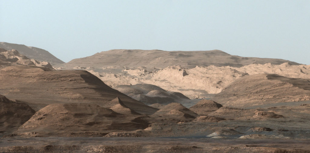 Muntele Sharp- Poza realizata de Curiosity